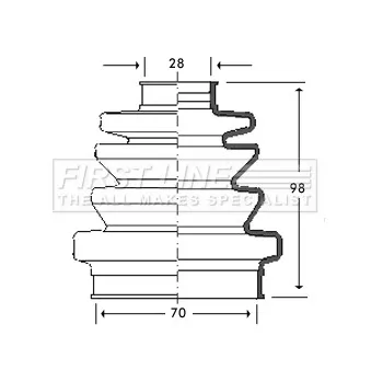 Joint-soufflet, arbre de commande FIRST LINE