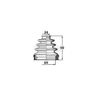 Joint-soufflet, arbre de commande FIRST LINE