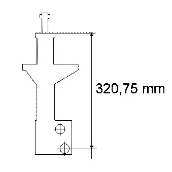 Jeu de 2 amortisseurs avant SACHS 230 313