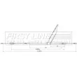 Tirette à câble, frein de stationnement FIRST LINE FKB3899 - Visuel 2