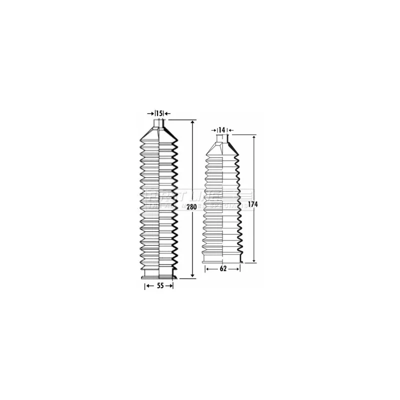 Jeu de joints-soufflets, direction FIRST LINE FSG3303