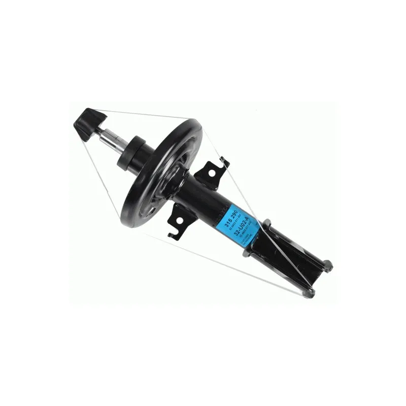 Jeu de 2 amortisseurs avant SACHS 315 290