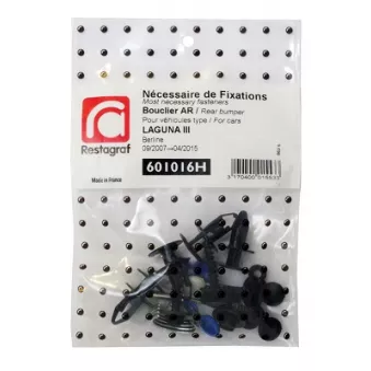 Kit de clip de fixation, carrosserie RESTAGRAF 601016H