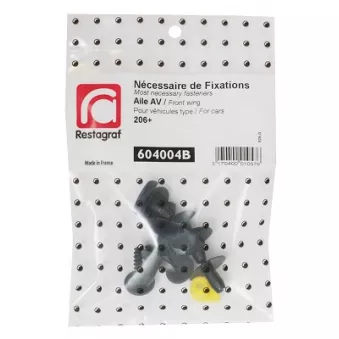Kit de clip de fixation, carrosserie RESTAGRAF 604004B