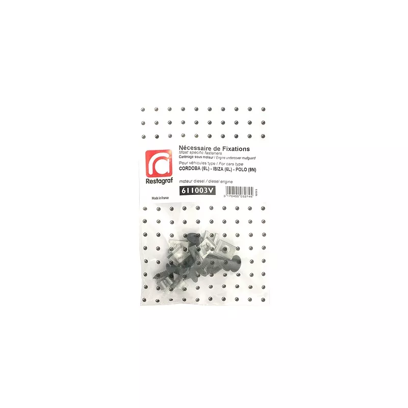 Kit de clip de fixation, carrosserie RESTAGRAF 611003V