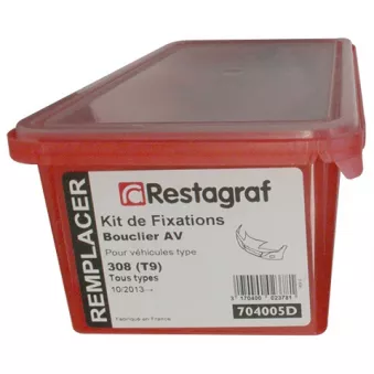 Kit de clip de fixation, carrosserie RESTAGRAF 704005D