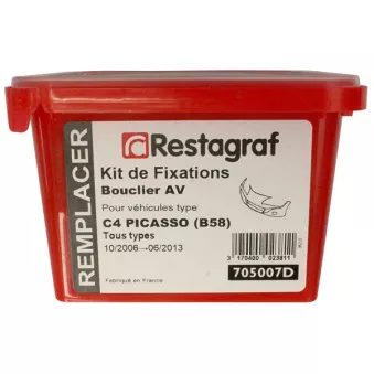 Kit de clip de fixation, carrosserie RESTAGRAF 705007D