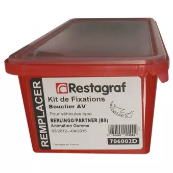Kit de clip de fixation, carrosserie RESTAGRAF 706002D