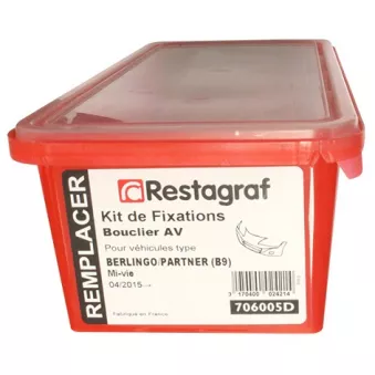 Kit de clip de fixation, carrosserie RESTAGRAF 706005D