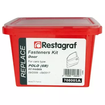 Kit de clip de fixation, carrosserie RESTAGRAF 708005A
