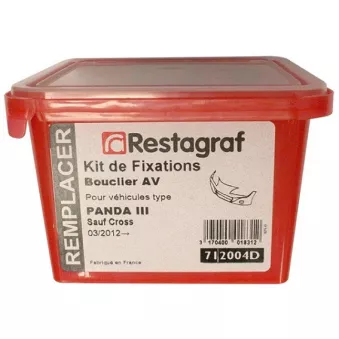 Kit de clip de fixation, carrosserie RESTAGRAF 712004D