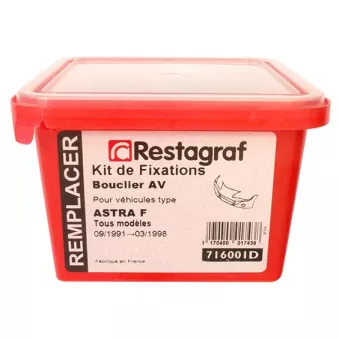 Kit de clip de fixation, carrosserie RESTAGRAF 716001D