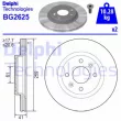 Jeu de 2 disques de frein avant DELPHI BG2625 - Visuel 1