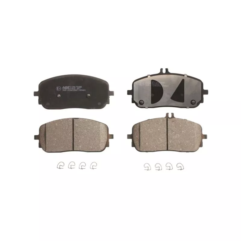 Jeu de 4 plaquettes de frein avant ABE C1M075ABE