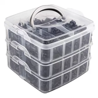 Jeu de 620 agrafes / clips Renault, Peugeot, Citroen et autres AMIO 02831