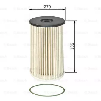 Filtre à carburant BOSCH 0 986 TF0 173