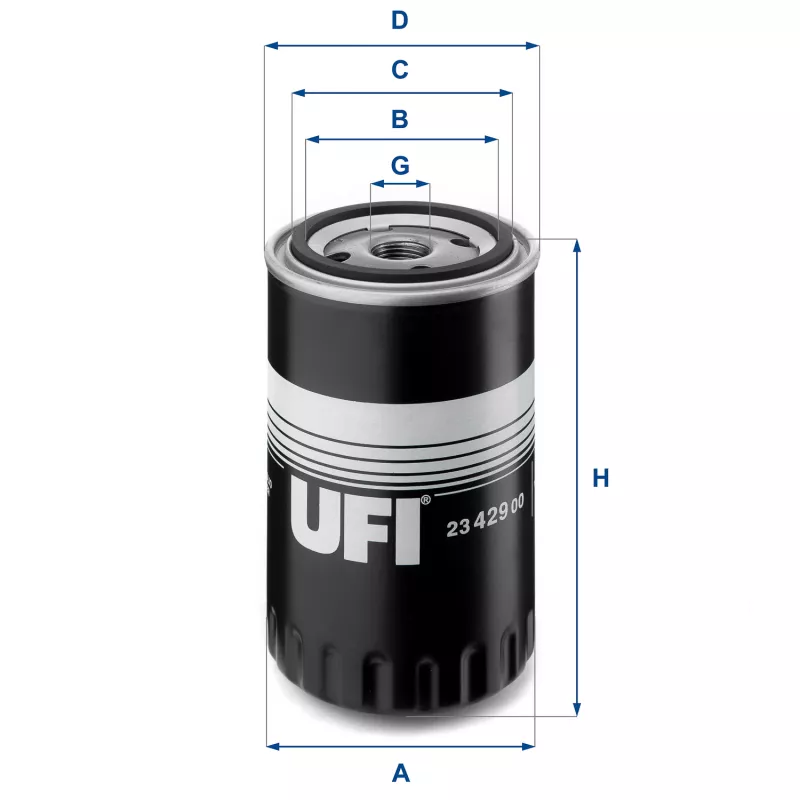 Filtre à huile UFI 23.429.00