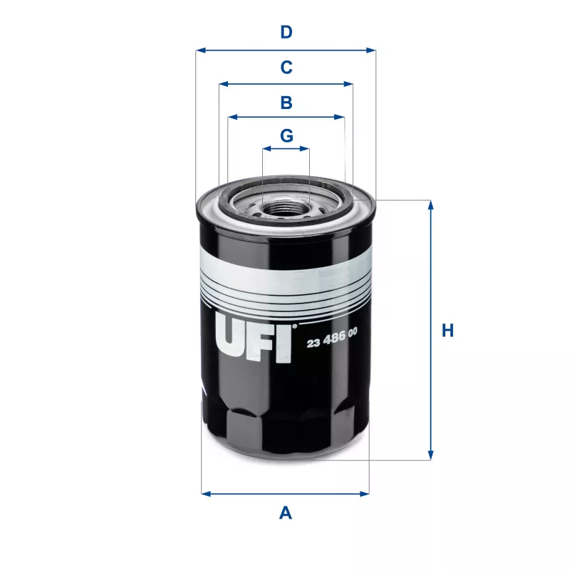 Filtre à huile UFI 23.486.00