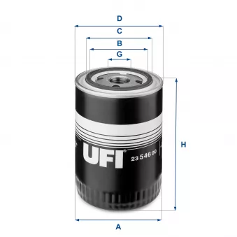 Filtre à huile UFI 23.546.00