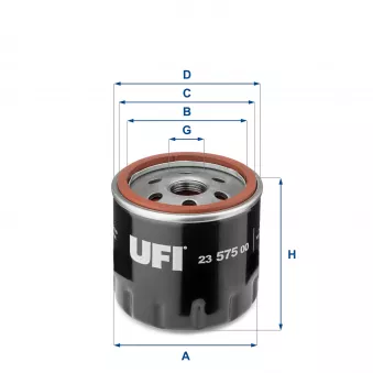 Filtre à huile UFI 23.575.00