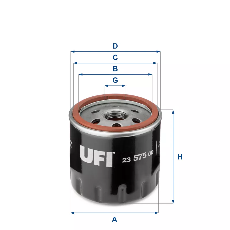Filtre à huile UFI 23.575.00