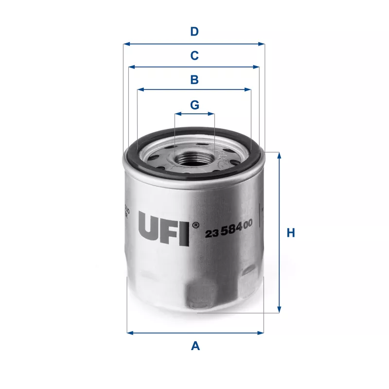 Filtre à huile UFI 23.584.00