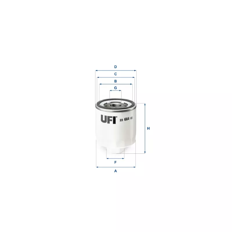 Filtre à huile UFI 23.664.00