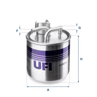 Filtre à carburant UFI 24.002.00