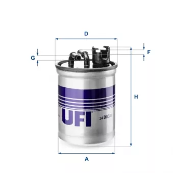 Filtre à carburant UFI 24.003.00