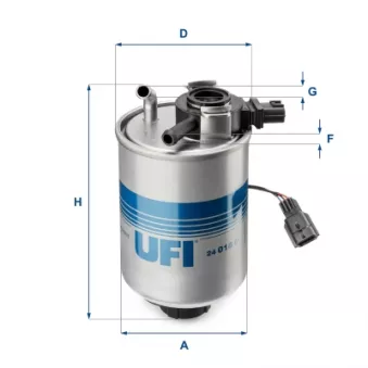 Filtre à carburant UFI 24.018.01