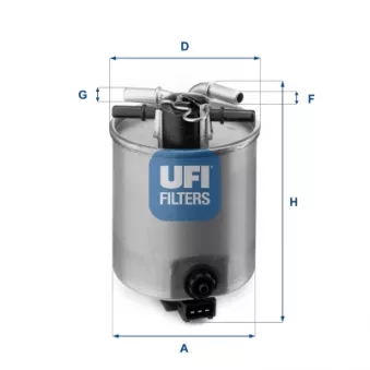 Filtre à carburant UFI 24.025.01