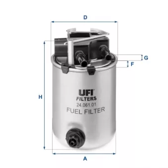 Filtre à carburant UFI 24.061.01