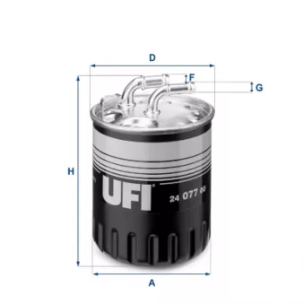 Filtre à carburant UFI 24.077.00