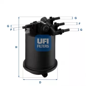 Filtre à carburant UFI 24.086.00