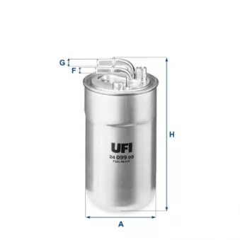 Filtre à carburant UFI 24.099.00