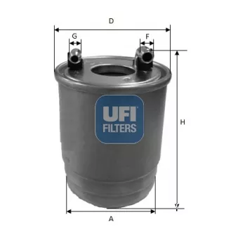 Filtre à carburant UFI 24.112.00