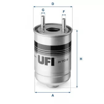 Filtre à carburant UFI 24.113.00