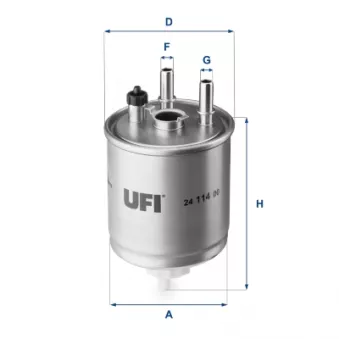 Filtre à carburant UFI 24.114.00