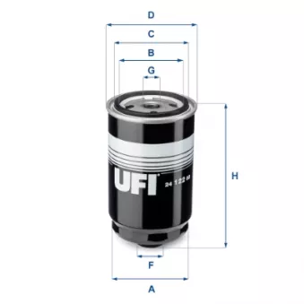 Filtre à carburant UFI 24.122.00