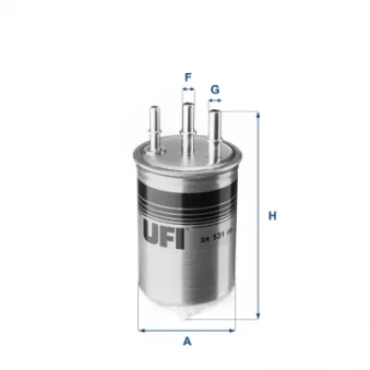 Filtre à carburant UFI 24.131.00