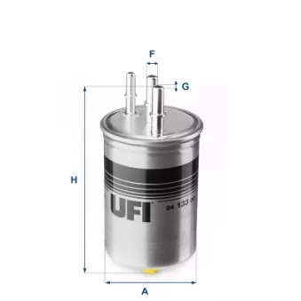 Filtre à carburant UFI 24.133.00