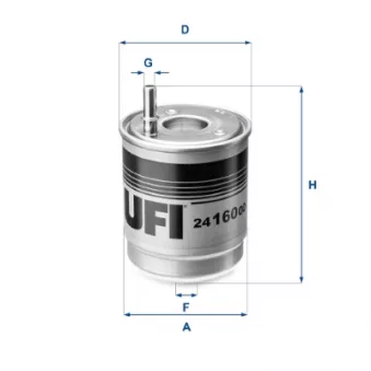 Filtre à carburant UFI 24.160.00