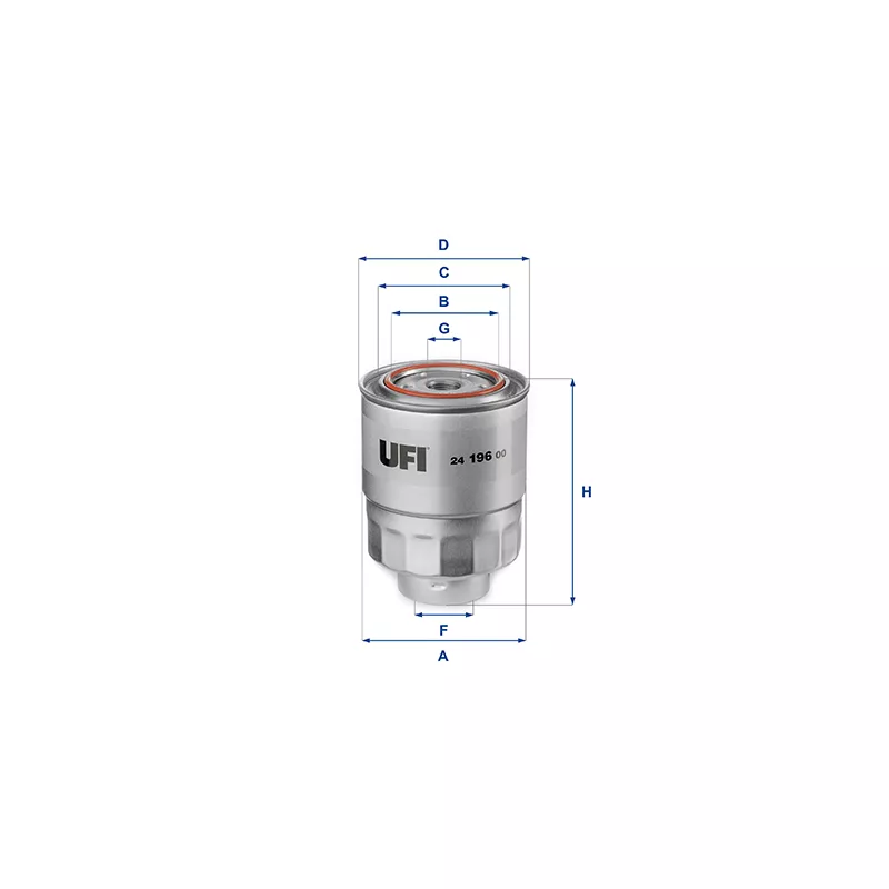 Filtre à carburant UFI 24.196.00