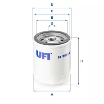 Filtre à carburant UFI 24.304.00