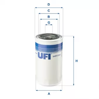 Filtre à carburant UFI 24.313.00