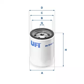 Filtre à carburant UFI 24.319.01