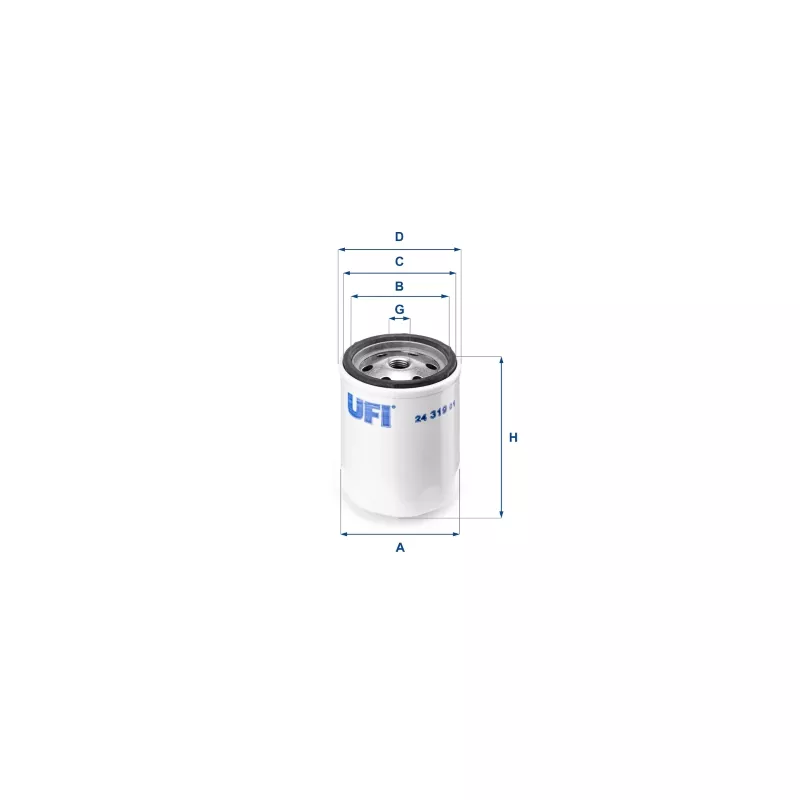 Filtre à carburant UFI 24.319.01