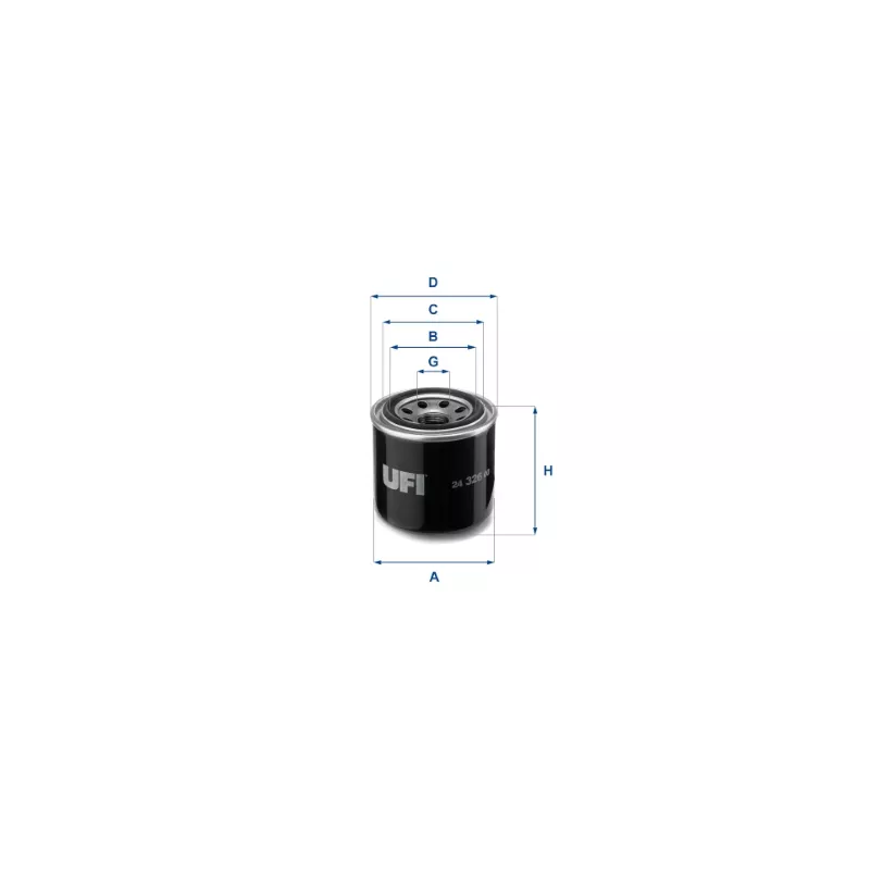 Filtre à carburant UFI 24.326.00