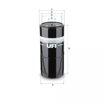 Filtre à carburant UFI 24.332.00
