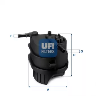 Filtre à carburant UFI 24.343.00